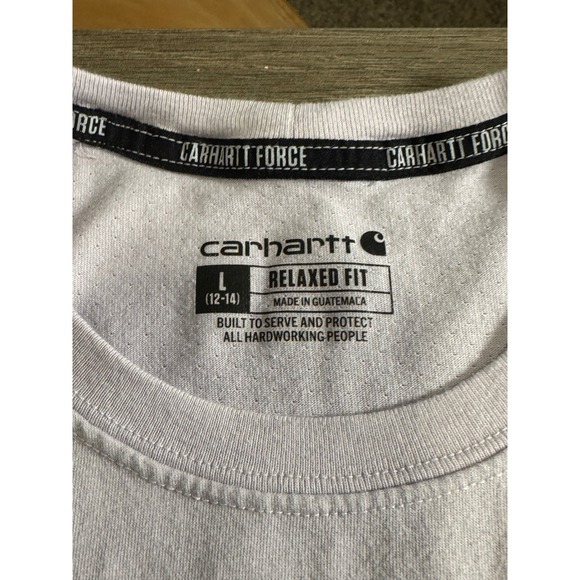 Carhartt Force Relaxed Fit T Shirt Lilac Purple Women's Size L Short Sleeve Tee - Picture 8 of 10